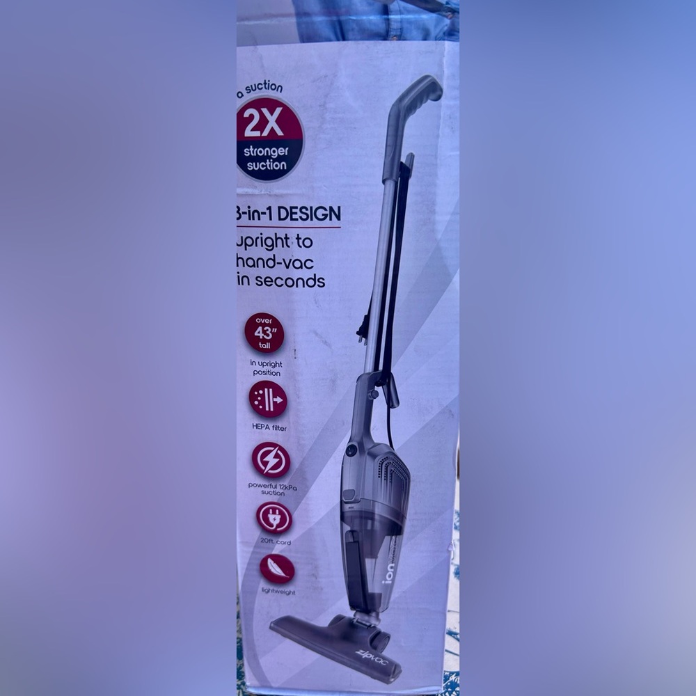 3-in-1 Gray ionvac Vacuum Cleaner